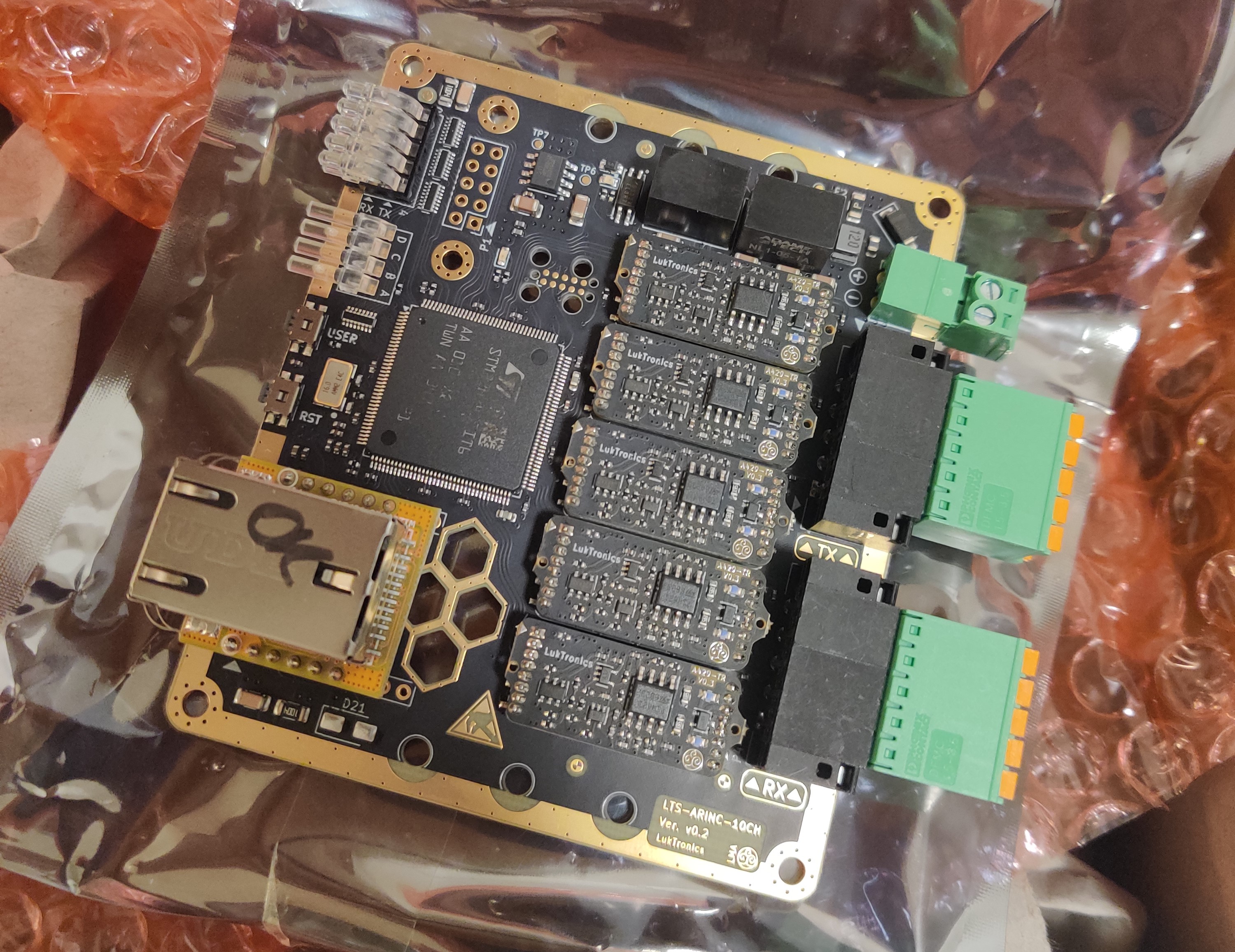 Luktronics ARINC 429 interface card