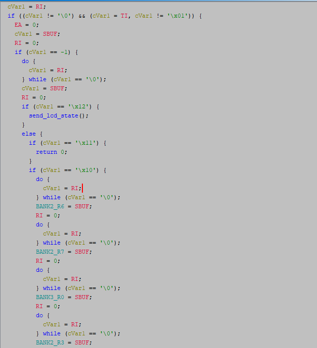 Ghidra analysis output